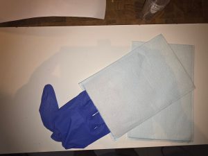 Gant de toilette à usage unique
